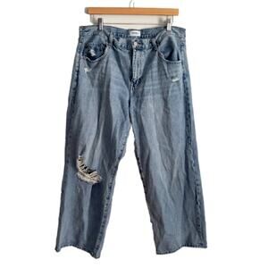 Pistola Blue Distressed Flare Jeans size 32